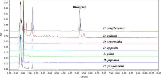 Phân tích so sánh diosgenin ở các loài Dioscorea và các cây thuốc có liên quan bằng UPLC-DAD-MS 3