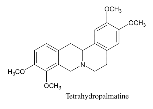 L- tetrahydropalmatin (hay gindara, caseannin, rotundin) 1
