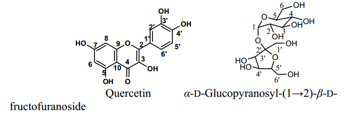 Nhận danh cấu trúc của các chất trong cao C và cao E 1