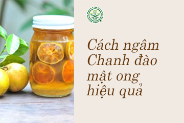 Cách ngâm Chanh đào mật ong hiệu quả