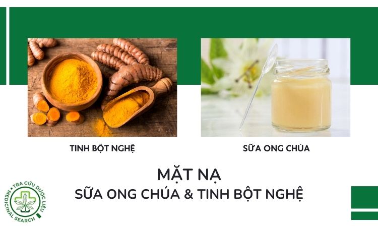 Mặt nạ sữa ong chúa với tinh bột nghệ 1